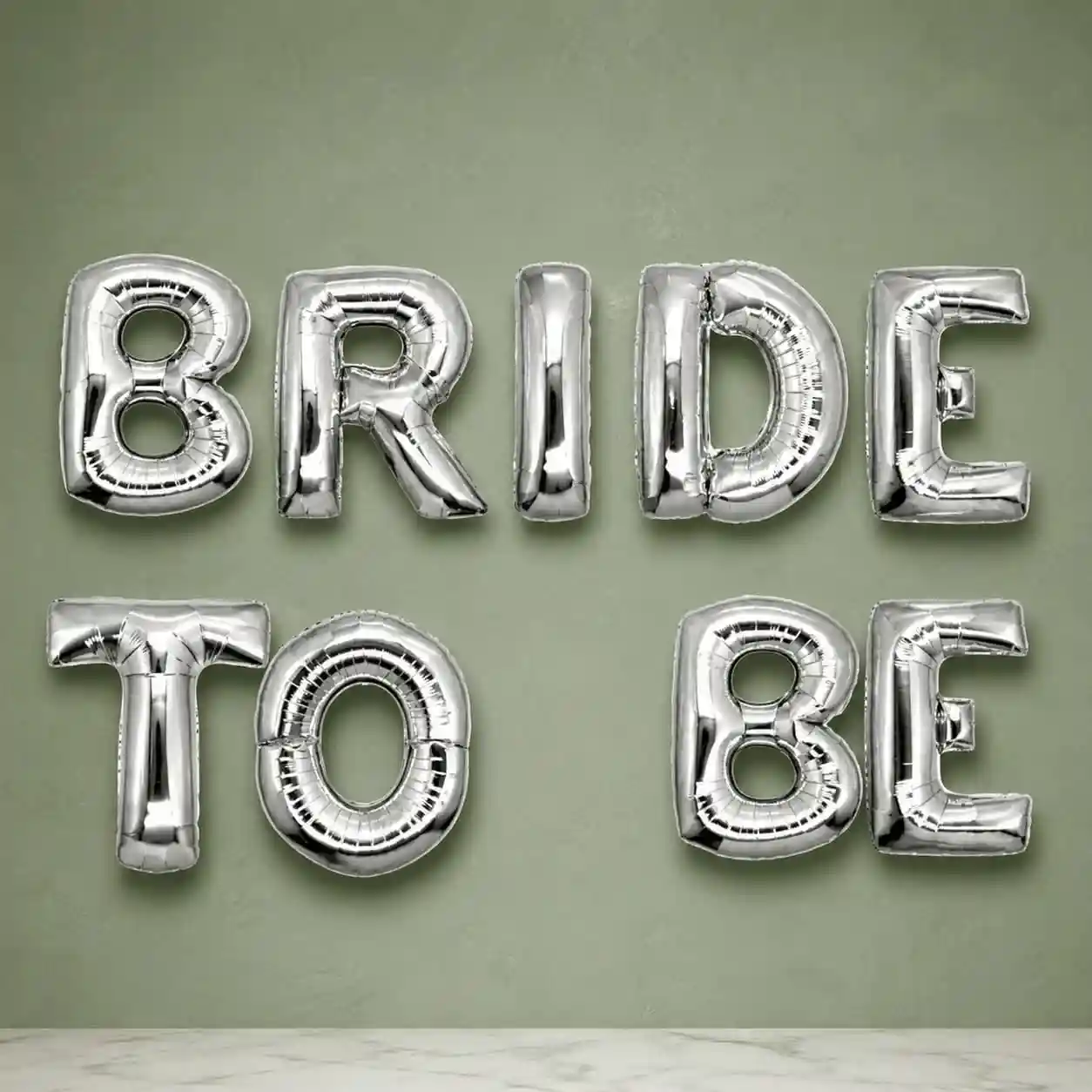 Silver Bride To Be Foil Balloon
